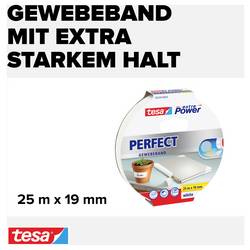 tesa PERFECT 56339-00003-01 páska se skelným vláknem tesa® Extra Power bílá (d x š) 25 m x 19 mm 1 ks