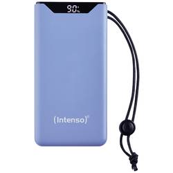 Intenso F10000 powerbanka Li-Pol, 10000 mAh, Quick Charge, Dodávka energie, USB-A, USB-C®, modrá, Indikátor stavu