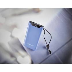 Intenso F10000 powerbanka Li-Pol, 10000 mAh, Quick Charge, Dodávka energie, USB-A, USB-C®, modrá, Indikátor stavu