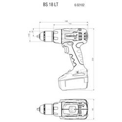 Metabo BS 18 LT SET aku vrtací šroubovák, 18 V, 4.0 Ah Li-Ion vč. 3x aku, vč. nabíječky, kufřík, 602102960
