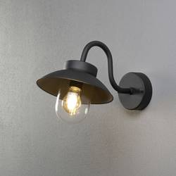 Konstsmide Vega Mini 417-750 venkovní nástěnné osvětlení, nástěnné světlo úsporná žárovka, žárovka, LED E27 černá
