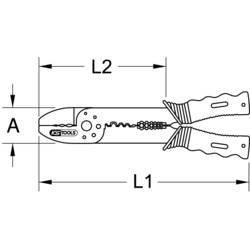 Krimpovací kleště jednoduché KS Tools 115.1235