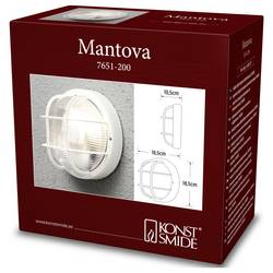Konstsmide Mantova 7651-200 venkovní nástěnné osvětlení E27 40 W bílá