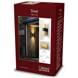 Konstsmide Temi 7667-758 venkovní nástěnné osvětlení GU10 14 W černá/zlatá