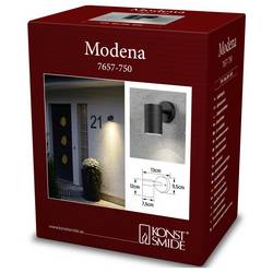 Konstsmide Modena 7657-750 venkovní nástěnné osvětlení GU10 35 W černá