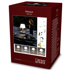 Konstsmide 7825-252 Monaco Akumulátorová stolní LED lampa teplá bílá bílá