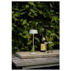Konstsmide 7839-300 Menton Akumulátorová stolní LED lampa šedá
