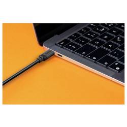 Hama Kabel USB-C USB 3.2 Gen1 USB-C ® zástrčka 0.75 m černá pozlacené kontakty 00202008