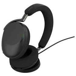 Jabra Jabra Evolve3 85 MS Stereo black mit Lin Headset uzavřená (Over Ear) Bluetooth® stereo černá Potlačení hluku headset