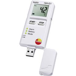 testo 184 G1 jednorázový multifunkční datalogger teplota, vlhkost vzduchu, vibrace/zrychlení -20 do +70 °C 0 do 100 % rF 0 do 10 G funkce PDF