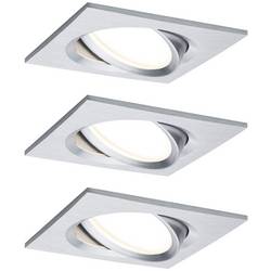 Paulmann 93680 LED vestavné svítidlo, 18 W, Hliník (soustružený), sada 3 ks