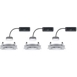 Paulmann 93680 LED vestavné svítidlo, 18 W, Hliník (soustružený), sada 3 ks