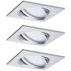 Paulmann 93680 LED vestavné svítidlo, 18 W, Hliník (soustružený), sada 3 ks