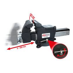 KS Tools 914.0008 svěrák, 914.0008, Šířka čelistí: 200 mm, Rozpětí (max.): 200 mm