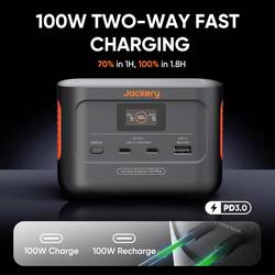 Jackery Explorer 100 Plus Nabíjecí stanice 31 Ah LiFePO4 černá, oranžová S regulátorem nabíjení