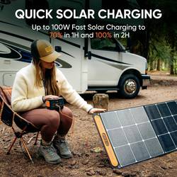 Jackery Explorer 100 Plus Nabíjecí stanice 31 Ah LiFePO4 černá, oranžová S regulátorem nabíjení
