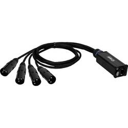 Adam Hall K4CATBOXXM3 audio, DMX, XLR adaptér [1x RJ45 - 4x XLR zástrčka 3pólová] 0.3 m
