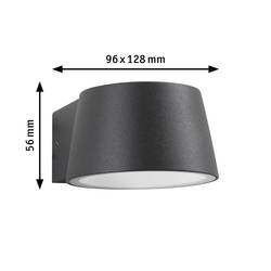 Paulmann Capea 2200K Wand 94713 venkovní nástěnné osvětlení LED 6 W černá