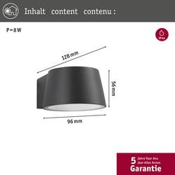 Paulmann Capea 2200K Wand 94713 venkovní nástěnné osvětlení LED 6 W černá