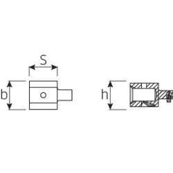 Stahlwille 7370/10 58290010 adaptér zástrčného klíče 1 ks