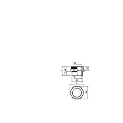 OBO Bettermann 2031469 107 ADA PG16-M20 adaptér PG16 plast 20 ks