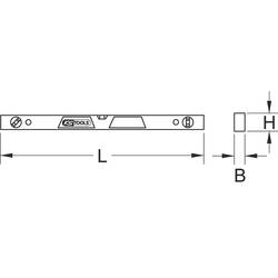 KS Tools 204.5471 2045471 elektrikářská vodováha s magnetem 600 mm 0.5 mm