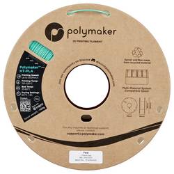 Polymaker PA17007 HT-PLA vlákno pro 3D tiskárny PLA plast, HT PLA Odolnost vůči vysokým teplotám, Filament pro vysokorychlostní 3D tisk 1.75 mm 1000 g Teal 1 ks