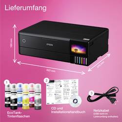 Epson EcoTank ET-8550 multifunkční tiskárna inkoustová barevná A4, A3 tiskárna, skener, kopírka duplexní, Tintentank systém, LAN, USB, Wi-Fi