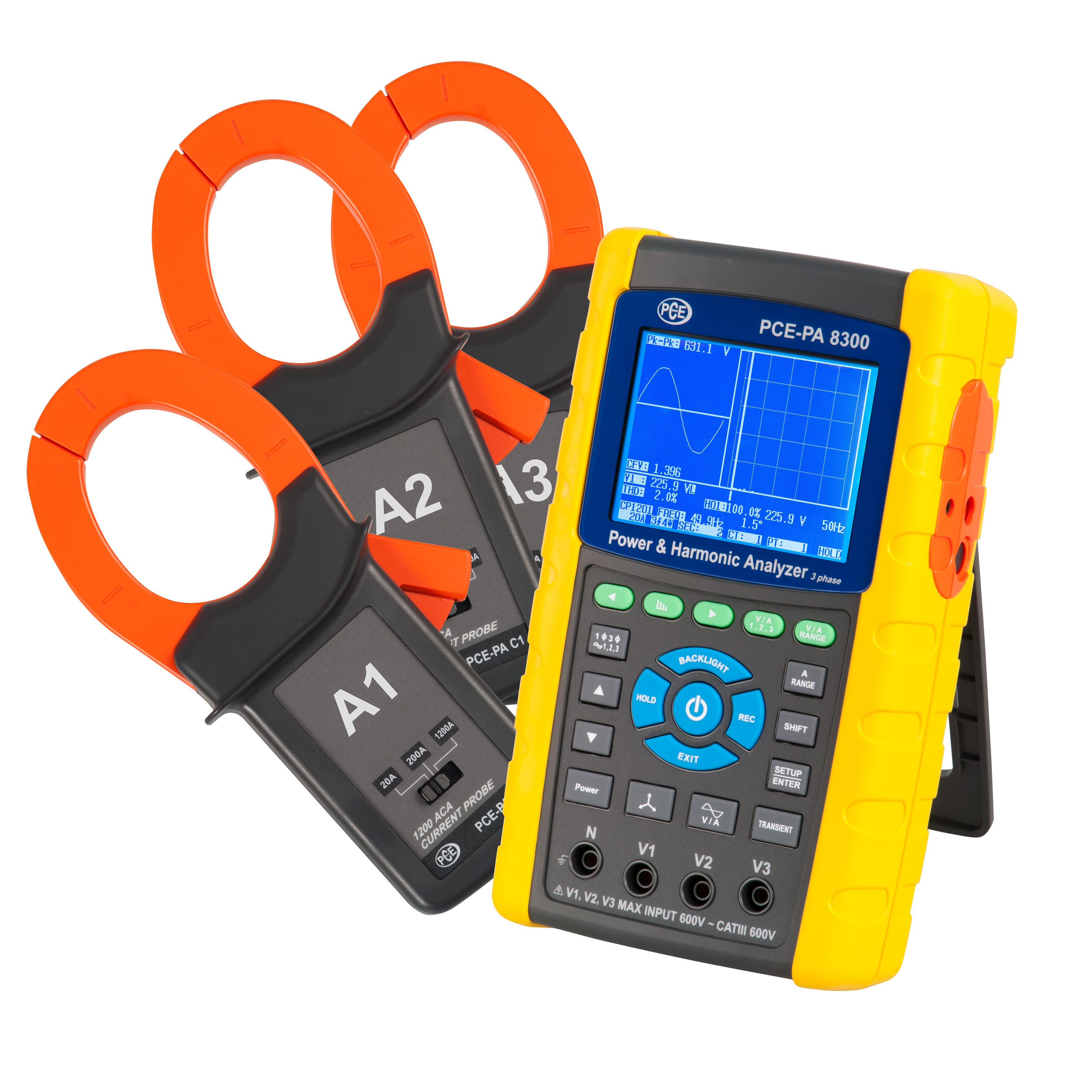 PCE Instruments PCE-PA 8300-1 síťová zkoušečka, síť, PCE-PA 8300-1