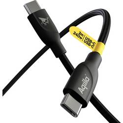 Aqiila Cablebird CB12 Kabel USB-C USB 2.0 USB-C ® zástrčka 2.00 m černá AQCBPBICB3BD874