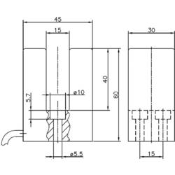 Secatec MKF30AUAK 75687, jazýčkový kontakt, 1 přepínací kontakt, 150 V/DC, 150 V/AC, 1 A, 20 VA