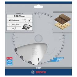 Bosch Accessories Optiline Wood 2608641184 tvrdokovový pilový kotouč 190 x 30 x 2 mm Počet zubů (na palec): 16 1 ks