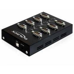 Delock 61860 USB Hub 8 portů sériové (9pólové) USB 2.0 480 MBit/s černá Delock USB 2.0 to 8 x Serial Adapter - Serieller Adapter