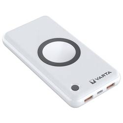 Varta 57908 powerbanka Li-Pol, 15000 mAh, Quick Charge 3.0, Dodávka energie, Bezdrátové nabíjení Qi, bílá, Indikátor stavu