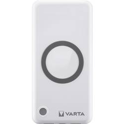 Varta 57913 powerbanka Li-Pol, 10000 mAh, Bezdrátové nabíjení Qi, QC 3.0, Dodávka energie, bílá, Indikátor stavu