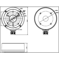 HIKVISION Montážní krabice Hikvision DS-1280ZJ-S Junction box DS-1280ZJ-S