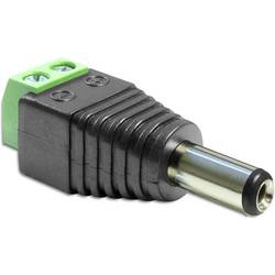 Delock 65487 DC (proud) adaptér [1x DC zástrčka 5.5 mm - 1x 2pólové] černá, zelená 0.005 m