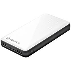 Varta Power Bank Energy 15000 powerbanka Li-Pol, 15000 mAh, USB-C®, microUSB, bílá/černá, Možnost současného nabíjení a vybíjení