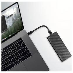 AXAGON EEM2-GTR Externí pouzdro pro NVMe PCIe SSD disk formátu M.2 USB-C™ (USB 3.2 Gen 2) 10 GBit/s M.2 2230, 2242, 2260, 2280 EEM2-GTR