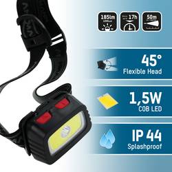 Ansmann HD200B LED čelovka, na baterii, 185 lm, 15 h, 1600-0198