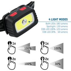 Ansmann HD200B LED čelovka, na baterii, 185 lm, 15 h, 1600-0198