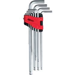 KS Tools 151.4940 inbus sada klíčů 1.5 mm, 2 mm, 2.5 mm, 3 mm, 4 mm, 5 mm, 6 mm, 7 mm, 8 mm, 10 mm 10dílná