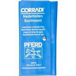 PFERD TOOLS 12314082 Sada jehlových pilníků CORRADI švýcarské síto 1 v PVC svinovací brašně Délka 160 mm 1 ks
