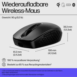 HP 690 myš, přenos bezdrátový, 7 tlačítko, 4000 dpi, černá