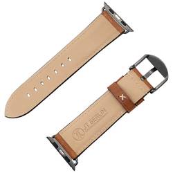 JT Berlin Watchband Charlie náramek 42 mm, 44 mm, 45 mm, 49 mm M hnědá, Space Grau Watch Series 1, Watch Series 2, Watch Series 3, Watch Series 4, Watch Series