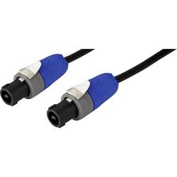 Monacor reproduktor kabel [1x reproduktorová zástrčka - 1x reproduktorová zástrčka] 2 x 2.5 mm² 15 m černá