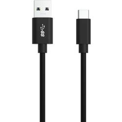 Ansmann USB kabel USB 3.2 Gen1 USB-A zástrčka, USB-C ® zástrčka 1.20 m černá hliníková zástrčka, krytí TPE, oboustranně zapojitelná zástrčka 1700-0080