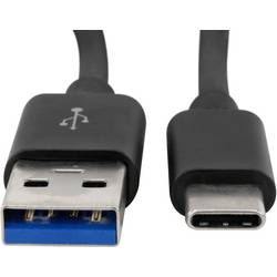 Ansmann USB kabel USB 3.2 Gen1 USB-A zástrčka, USB-C ® zástrčka 1.20 m černá hliníková zástrčka, krytí TPE, oboustranně zapojitelná zástrčka 1700-0080