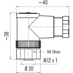 binder 99 0436 92 05 neupravený zástrčkový konektor pro senzory - aktory, 99 0436 92 05-20, piny: 5, 1 ks