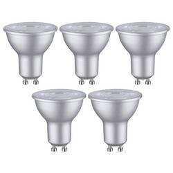 Paulmann 29235 LED Energetická třída (EEK2021) E (A - G) GU10 žárovka 4.9 W teplá bílá (Ø x v) 51 mm x 54 mm 5 ks